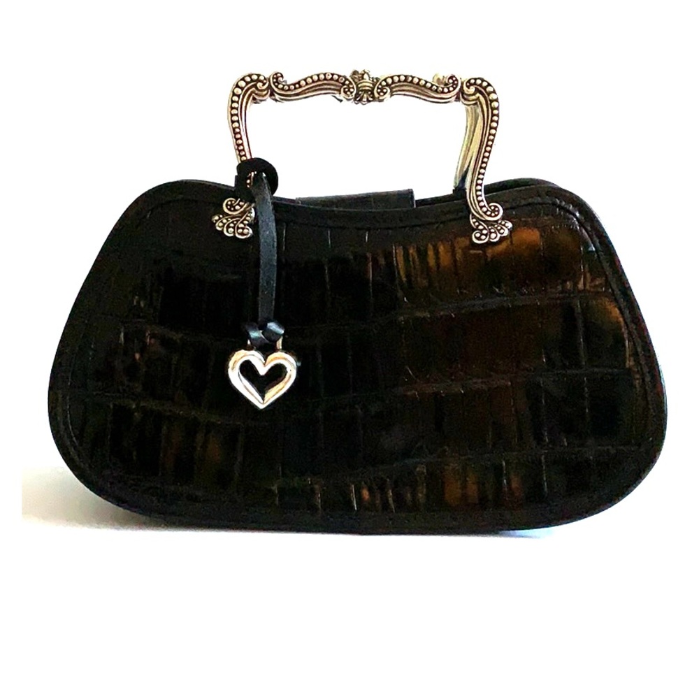 Brighton black leather bag